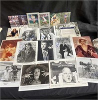 Box of signed celebrity photos