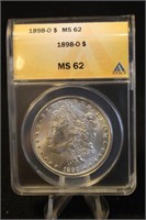 1898-O MS62 Morgan Silver Dollar