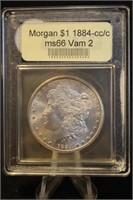 1884-CC Certified Morgan Silver Dollar VAM 2