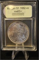 1882-CC Certified Morgan Silver Dollar