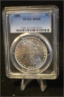 1888 MS65 Morgan Silver Dollar