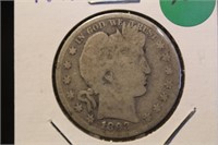 1893-S Barber Silver Half Dollar