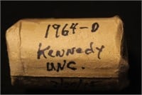 $10 Roll of 1964-D UNC Kennedy Halves