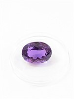 Certified 12.20ct  Amethyst Loose Stone