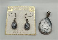 Annika Witt Sterling Silver Pendant & Earring Set