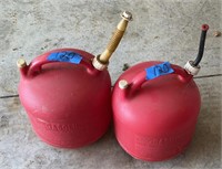 2) 5 Gal gas cans