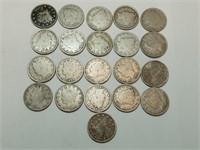 (21) Liberty V nickels