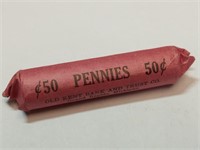 Roll of wheat pennies