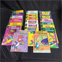Group of vintage Woody Woodpecker comic books