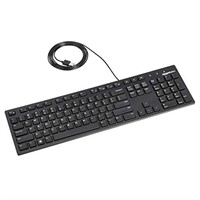 Amazon Basics Matte Black Wired Keyboard - US