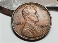 High grade 1910 wheat penny