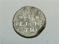 Old 1700s silver coin