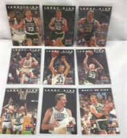 OF) (9) LARRY BIRD CARDS, IMMACULATE, A BEAUTY,