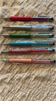 6 new pens with phrases