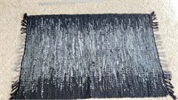 C5) Used leather throw rug #2