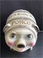 Vintage Porco ceramic piggy bank