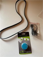 Pop grip phone stand, headphones, and rubber belt