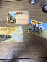 Vintage postcard souvenir folders Alaska Virginia