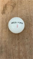 C13) “GREEK POWER - SPIRO WHO” Golf Ball