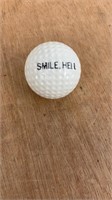 C13) “SMILE, HELL” POUTY FACE Golf Ball