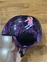 C10) Toddler girls ski helmet size XS. Dora. Soft