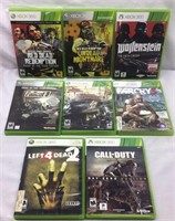 C1) EIGHT XBOX GAMES, ALL SHOULD WORK-INCLUDES