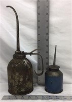C2) TWO VINTAGE OIL CANS