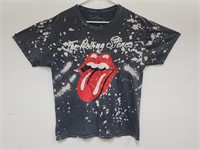 Rolling Stones box logo acid washed shirt