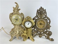 Ornate Metal Clocks