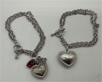 Vera Wang Lot of 3 Puffy Heart Bracelets