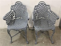 Ornate Cast Iron Chairs