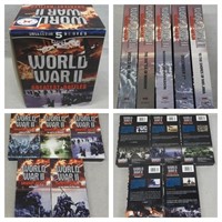 C12) World War II Greatest Battles 5 VHS Set War
