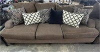 Chenille Sofa with Pillows