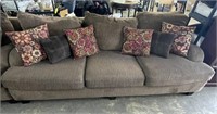 Chenille Sofa with Pillows