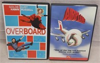 C12) 2 DVDs Movies 80s Comedy Overboard & Airplane