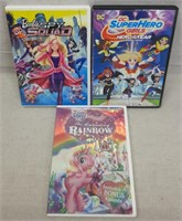 C12) 3 DVDs Movies Kids Family Barbie