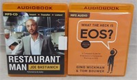 C12) 2 Audiobook MP3 CDs Restaurant Man & EOS