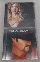 C12) 2 Music CDs Country Faith Hill Tim McGraw