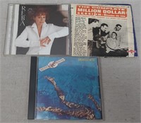 C12) 3 Music CDs Elvis Little River Band Reba