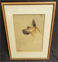 Signed Edith Derry Miller watercolor on paper