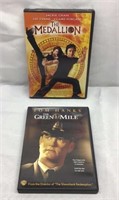 F15) THE MEDALLION AND THE GREEN MILE DVD’S