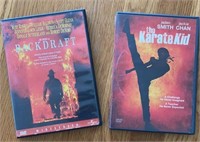 F15) Backdraft and Karate Kid dvds
