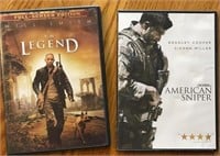 F15) I am Legend and American Sniper DVDs