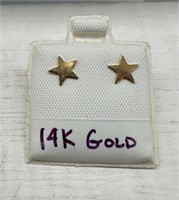 14K Star Stud Earrings