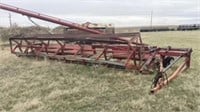 White Pto 28Ft Swather for parts. Not running.