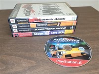 5 PlayStation 2 games.