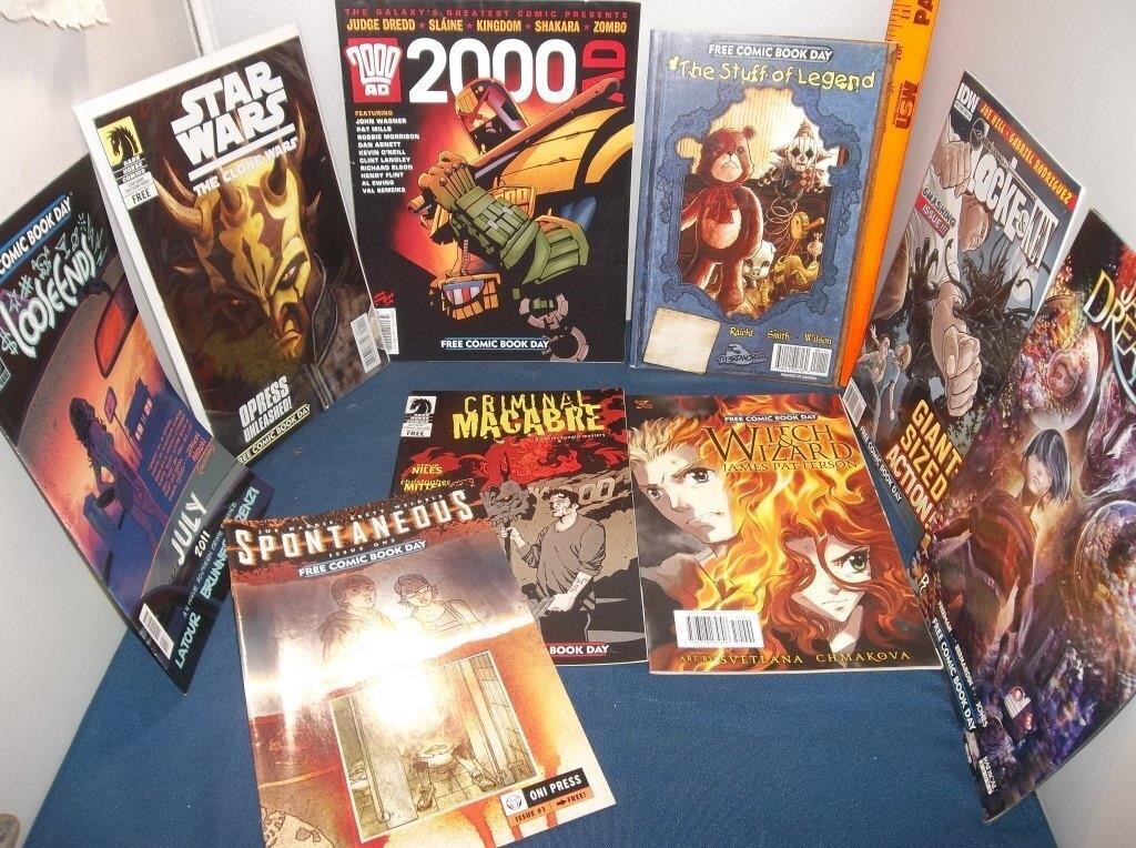 9 Star Wars, Witch, Macabre Comic Books