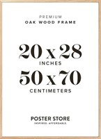 Poster Store 20x28 Oak Wood Picture Frame 20x28 in