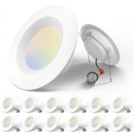 Amico 5/6 inch 3CCT LED Recessed Lighting 12 Pack