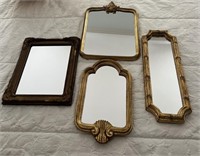 Collection of Vintage Ornate Mirrors